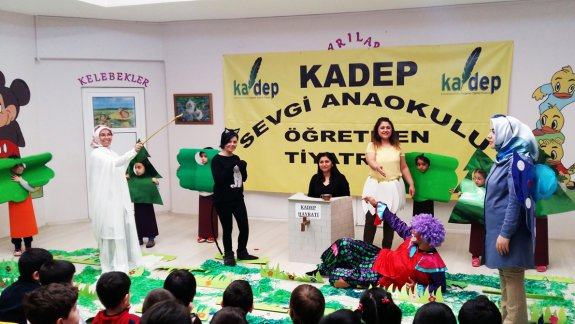 Elbistan Sevgi Anaokulu Öğretmenleri KADEP Tiyatrosunu Oluşturdu