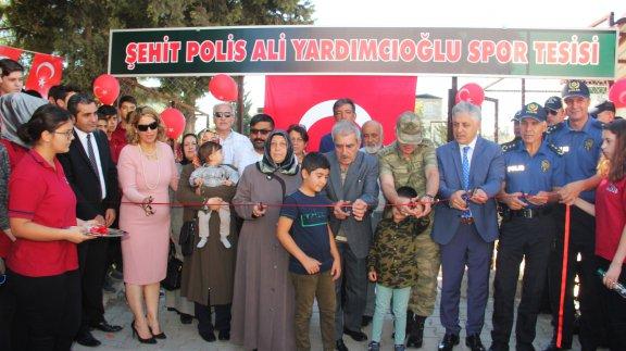 Şehit Polis Ali Yardımcıoğlu Spor tesisi açıldı