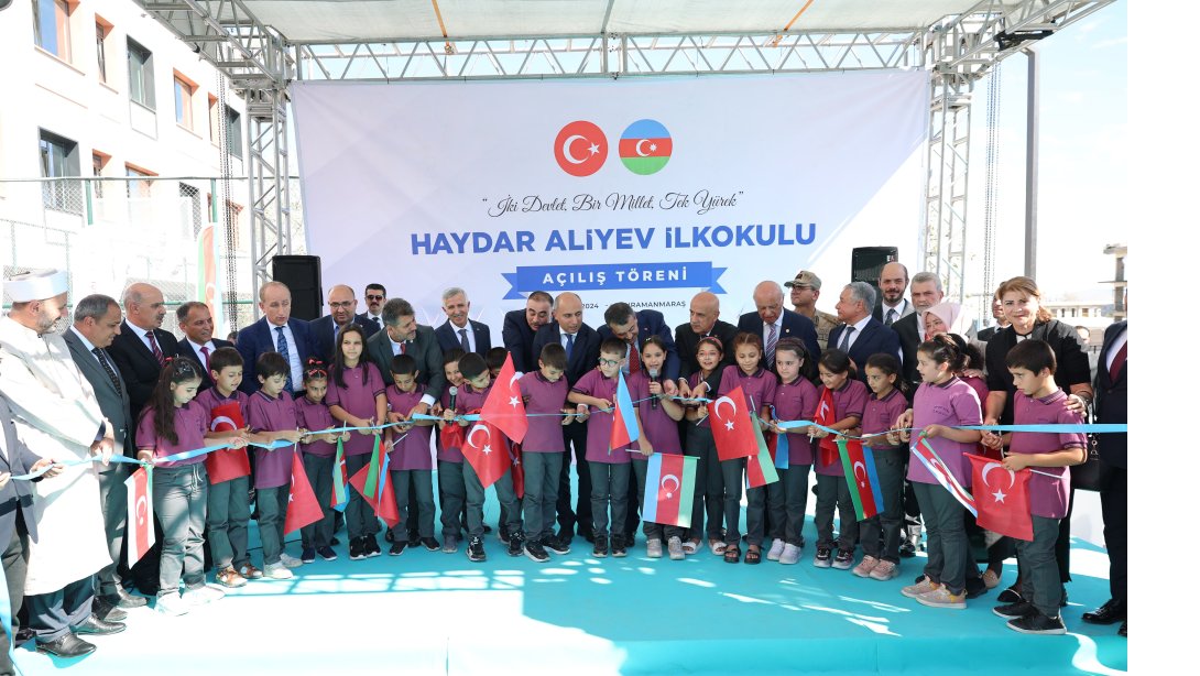 AZERBAYCAN'IN DESTEĞİYLE İNŞA EDİLEN HAYDAR ALİYEV İLKOKULU AÇILDI