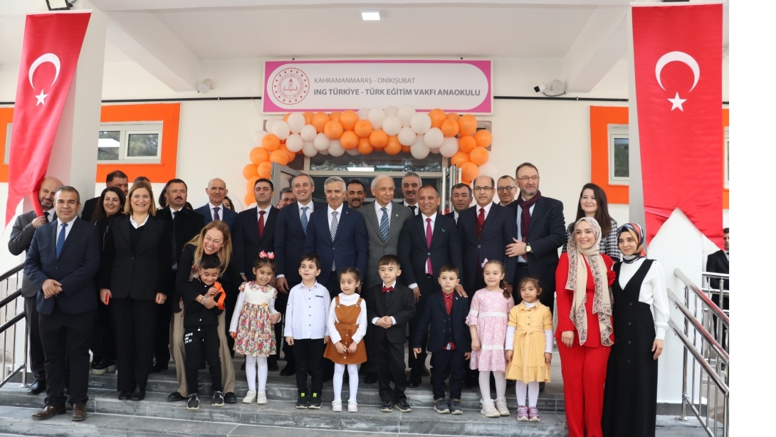 KAHRAMANMARAŞ'TA ING TÜRKİYE-TEV ANAOKULU AÇILDI